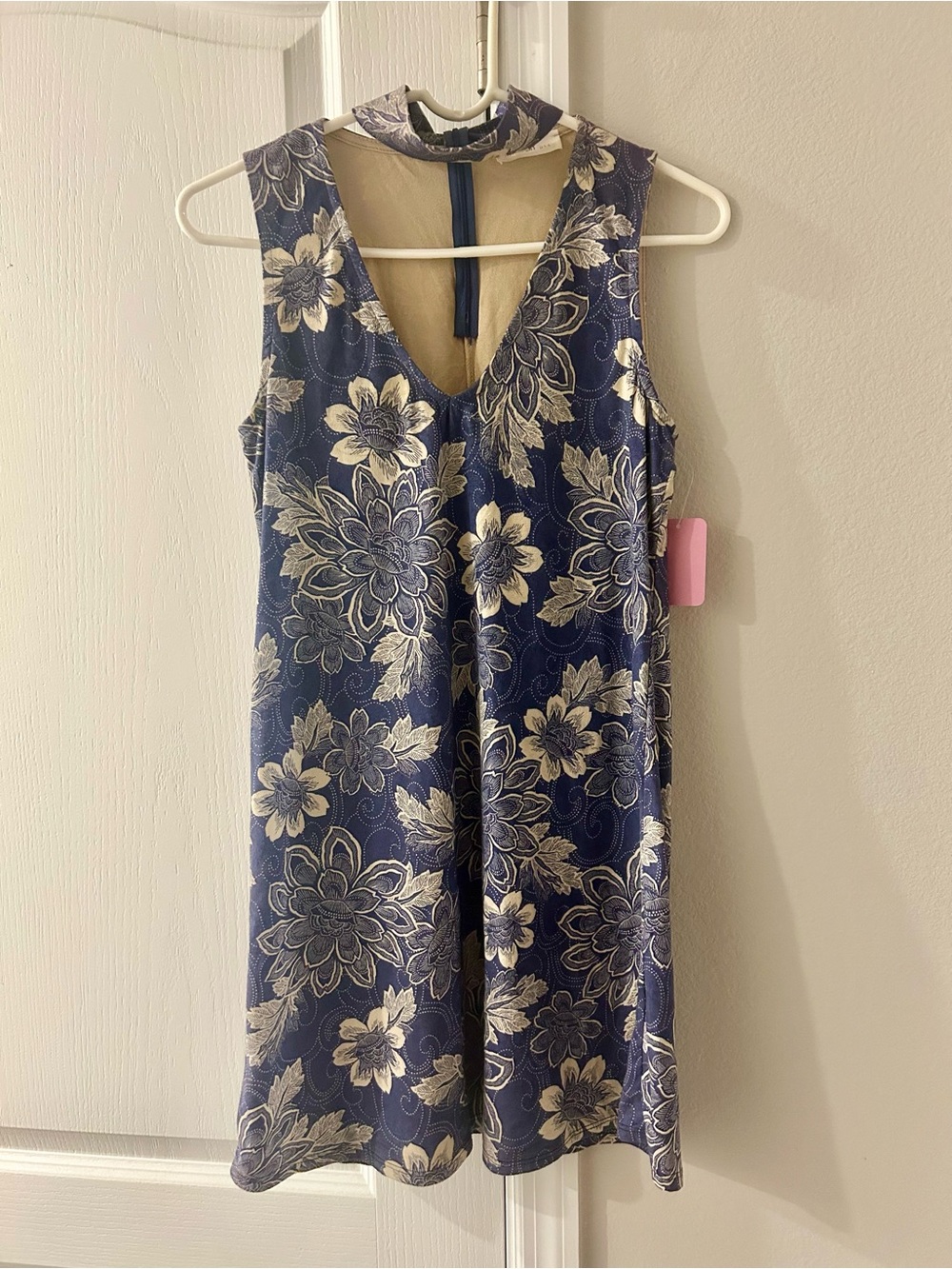 Millibon Navy and Cream Floral Dress